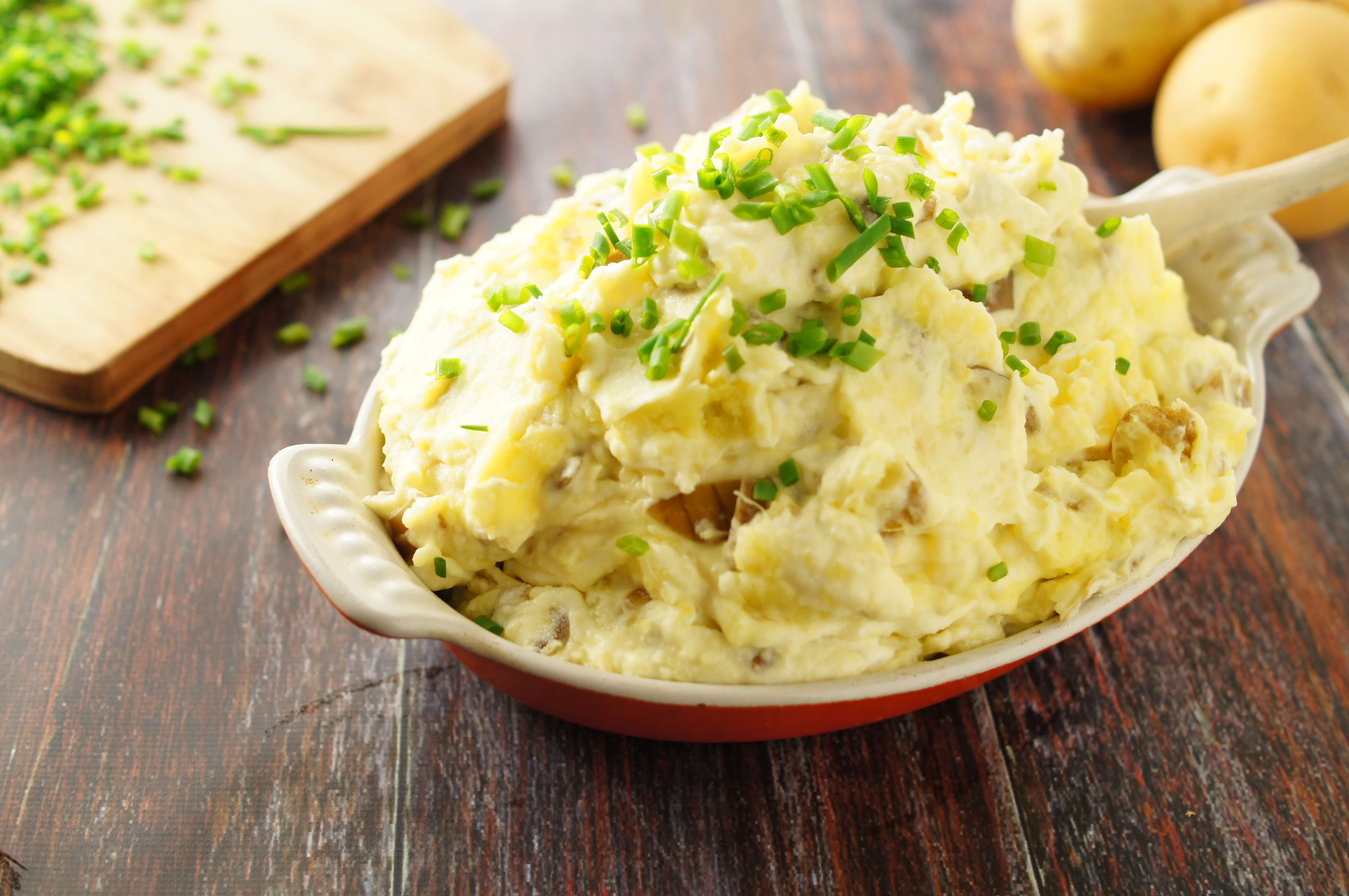 Sour Cream and Onion Mashed Potatoes Recipe - A Real Food Journey