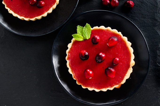 nytime cranberry curd tart